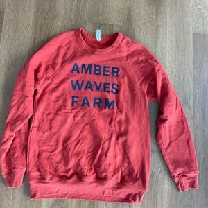 Amber Waves Farm Red Crewneck Sweater